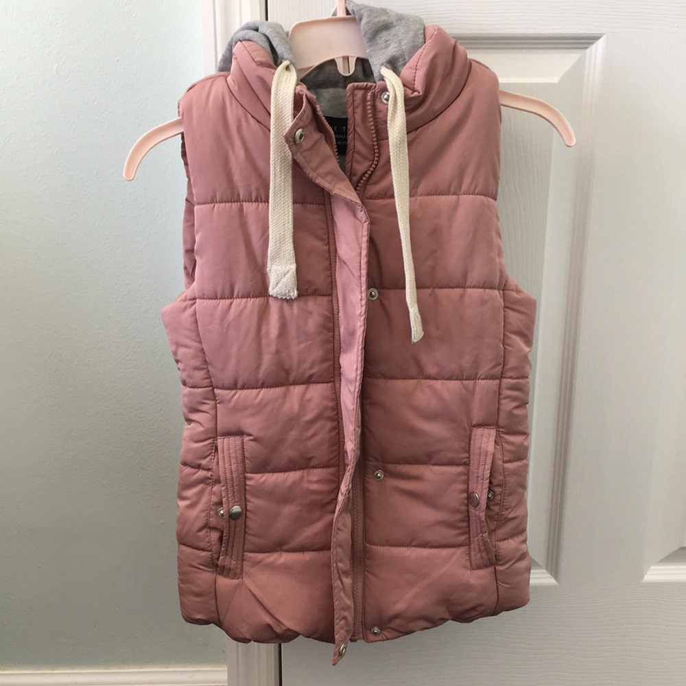 Love Tree Hooded Puffer Vest